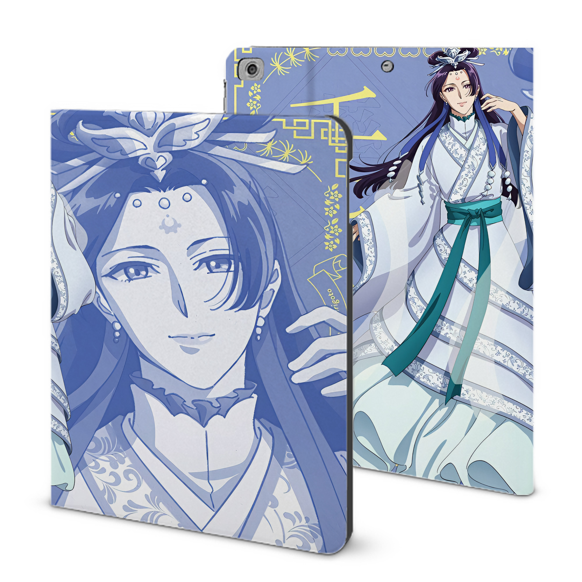 （画像用） 薬屋のひとりごと The Apothecary Diaries IPad ケース ブック型 PUレザー TPU 耐衝撃 軽量 薄型 ペン収納なし 全面保護 IPad 各モデル対応